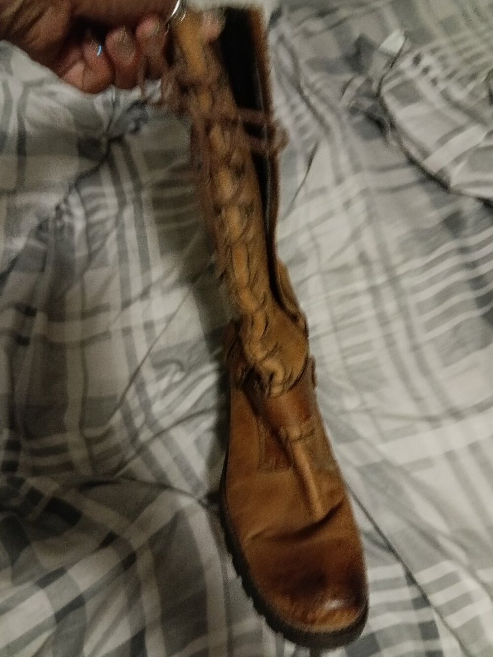 Distressed Brown Boots